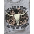 thumbnail image 6 of Baby Boys Sweatshirt Long Sleeve Crew Neck Bull Head Letters Print Casual Pullover Tops, 6 of 9