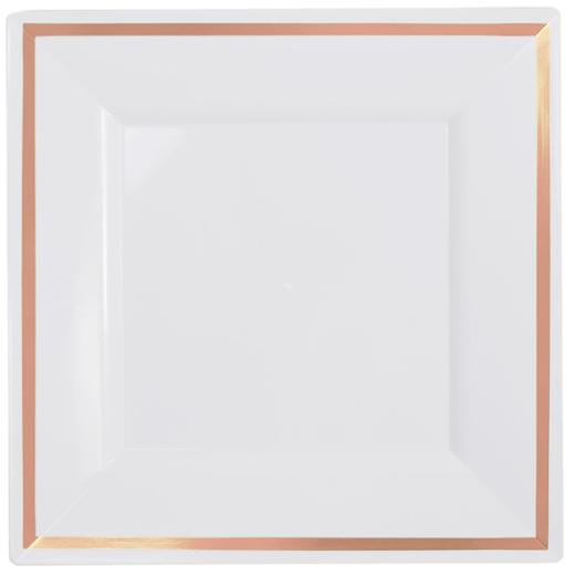 Exquisite Wedding & Party Dinnerware, Disposable Plastic Square Dinner