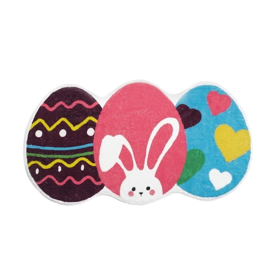 ZMYFlora Easter Doormat & Decor,Non-Slip Bathroom Rug, Absorbent Washable Bath Mat for Indoor Outdoor Use,Easter Home Decor for Bathroom, Bedroom, and Living Room,A