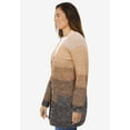 thumbnail image 3 of Woman Within Plus Size Ombre Shaker Cardigan Sweater, 3 of 6