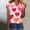 Multicolor, variant on asdoklhq Valentines Day Clothes for Women Women Valentine's Day Printed Casual Printed Round Neck Multicolor 3X