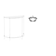 thumbnail image 1 of Mesa Auxiliar De Vidrio Acrílico Con Tapa En Forma De Calabaza, Mesita De Noche Delgada Para Espacios Pequeños, Decoración De Sala De Estar, Plato De Dulces Transparente, Tazón Para Servir, 1 of 8