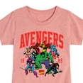 thumbnail image 3 of Marvel The Avengers - Collegiate - Toddler And Youth Girls Fitted Short Sleeve Graphic T-Shirt, 3 of 5