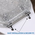 Ginsey Elongated Resin Decorative Toilet Seat with Chrome Hinges