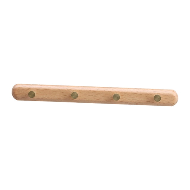 arctrm Dollhouse Hat and Coat Rack Retro Mini Clothing Rack for Scene Prop Bathroom Wood Color