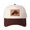 Brown, variant on Upper Peninsula of Michigan Leather Patch Embroidered Color Block Trucker Hat Unisex Adjustable Cotton Breathable Fashion Cap for Travel Daily Wear