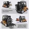 thumbnail image 6 of 1/64 Scale Mini RC Forklift Toy, Alloy App Controlled Remote Control Construction Truck Gift for Kids, Boys, Girls and Adults, 6 of 7
