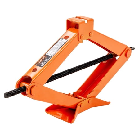 Scissor Jack 2.5 Ton, 5512 Lbs Car Jack 3.7-17.1" Lift Range with Ratchet Wrench & L-Wrench, Portable Tire Jack for Cars Trucks SUVs MPVs