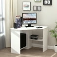 thumbnail image 6 of HOMCOM Modern Corner Computer Desk Home Office, Study Workstation Setup, White, 6 of 9