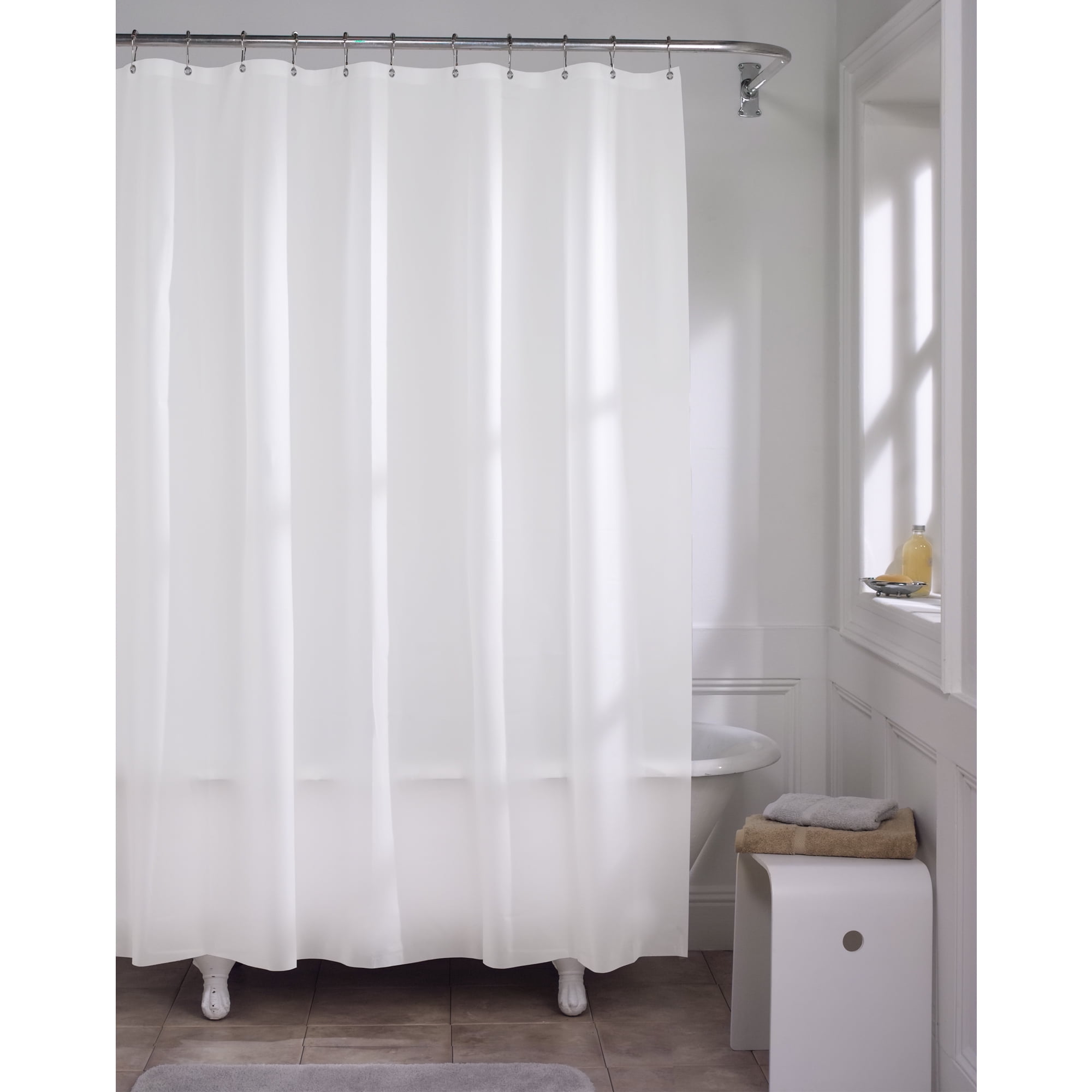 Beige Maytex Super Heavyweight Premium 10 Gauge Shower Curtain Liner 