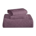 thumbnail image 2 of Superior 3-Piece Serenity Cotton Matelasse Lilac Bedspread Set, King, 2 of 11