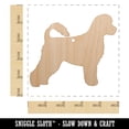 thumbnail image 2 of Portuguese Water Dog Solid Wood Holiday Christmas Tree Ornament Unfinished DIY Pre-Drilled Craft, 2 of 7