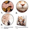 thumbnail image 3 of Designart "Springtime Cat in Flowers" Animals Framed Wall Art Decor - Modern White Cat Entryway Framed Wall Art, 3 of 6
