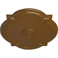 thumbnail image 3 of Ekena Millwork 21 1/4"W x 17 3/8"H x 1"P Waltz Ceiling Medallion (Fits Canopies up to 4 1/2"), Hand-Painted Smokey Topaz, 3 of 6
