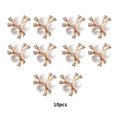 thumbnail image 3 of Sonducket 10 piezas de conector de flores de cristal de perla para hacer joyas, accesorio de búsqueda de colgantes para collar, broche, Ropa, zapatos y accesorios Miscelánea Oro, 3 of 6