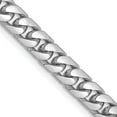 thumbnail image 2 of Primal Gold 14 Karat White Gold 5mm Solid Miami Cuban Chain, 2 of 11