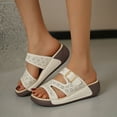 thumbnail image 4 of Censtreet Women’s Flat Trendy Dressy Womans Summer Wedge Sandals with Comfortable Flatform Arch Support Walking Outdoor, 4 of 8
