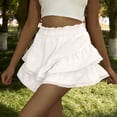thumbnail image 4 of BLVB Flowy Skorts for Women Boho Ruffle Tiered Skorts High Waist Mini Skirts Tennis Golf Casual Shorts Beach Vacation Clothes, 4 of 7