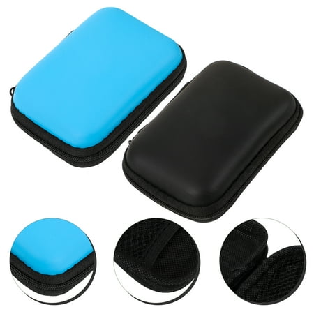 LEXSOMEO 2pcs Hard Drive Case Portable Hard Disk Storage Box Computer Accessory