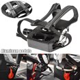 thumbnail image 3 of Exercise Bike Pedals Pedal for Clipless Toe Cage and Strap for Shoes Cycling New, 3 of 8