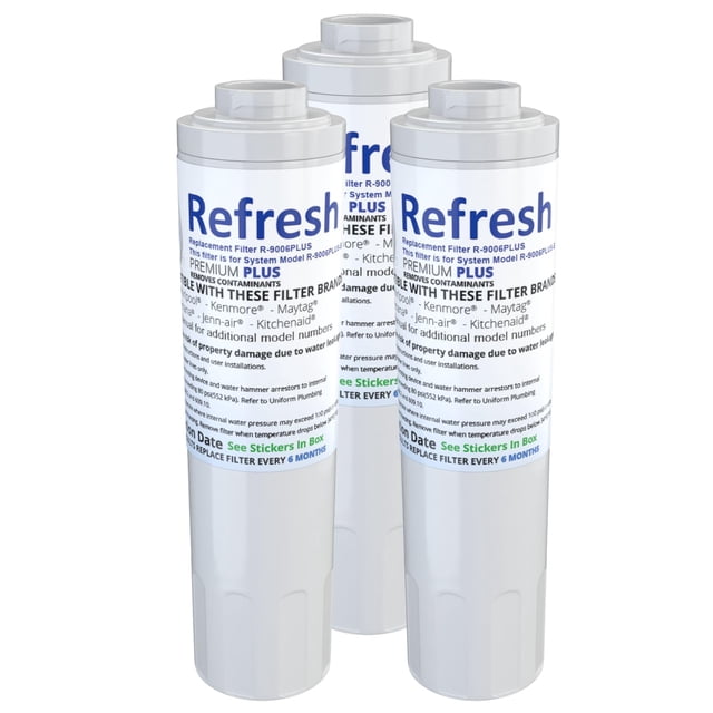Filtro de agua para refrigerador Refresh R-9006 para FILTER 4 (paquete de 3)