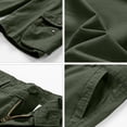 thumbnail image 5 of Homeyce Mens Military Cargo Shorts Multi Pockets Twill Elastic Waist Shorts Pants Drawstring Ripstop Straight Leg Camo Cargo Shorts Loose Fit Hiking Outdoor Lightweight Work Bermuda Short,Green S, 5 of 5
