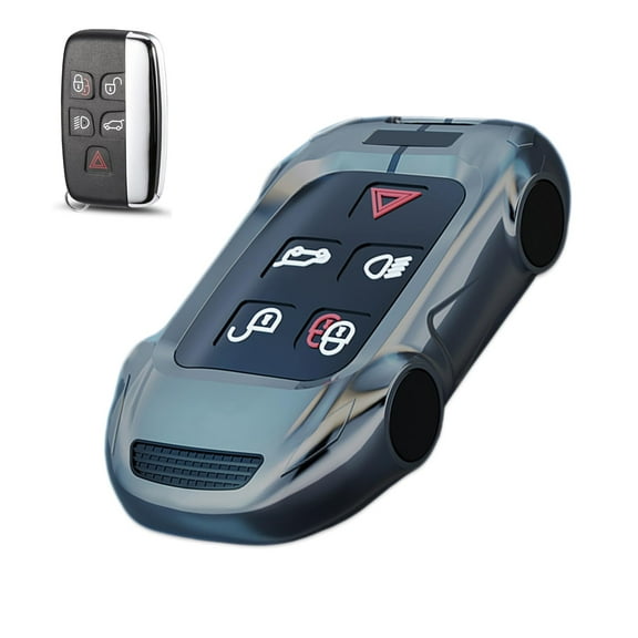 Zinc Alloy Metal Key Fob Case Cover Compatible with Land Rover Range Rover Evoque Sport Velar Land Rover Discovery Jaguar F-Pace F-Type XE XEL XF XFL XJ