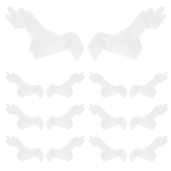 SEWCHICS Shelf Support Refrigerator Accessories White 20Pcs 1.4X1.05X0.35In
