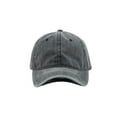 thumbnail image 1 of Plain Dyed Washed 100% Cotton Adjustable Baseball Cap Women & Men, 1 of 25