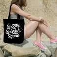 thumbnail image 5 of Spooky Sparkle Squad Halloween Trick Treat Love Halloween Pattern Canvas Bag 2Pcs, 5 of 5
