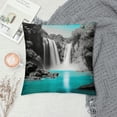 thumbnail image 2 of Chilfamy Waterfall River Sky Fashion Style Dirt-Resistant Throw Pillow Covers for Couch Sofa Bed Living Room Bedroom Pillow Case Home Decor 1PC 18x18in, 2 of 5