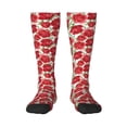 thumbnail image 2 of Picia Women Crew Soft Moisture-wicking Socks Rose Flowers Pattern Design Cotton Socks, One Size fit All, 2 of 9