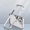 thumbnail image 1 of Étui Rigide Mince Cadre en Métal pour iPhone 15 Plus, Étui de Protection Cadre en Métal avec Tampon Intérieur en TPU Souple pour Protection Améliorée des Bords, 1 of 5