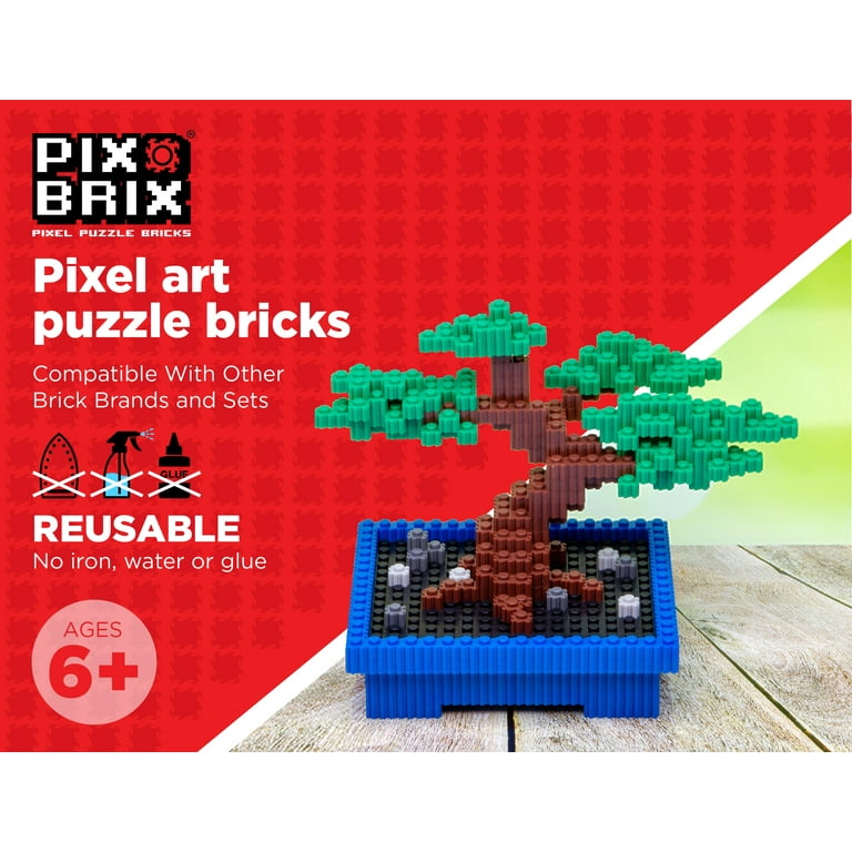 Pix Brix Pixel Art Puzzle Bricks – 6,000 Piece Pixel Art Container