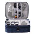 thumbnail image 3 of Multifunctional Storage Bag, Electronics Accessories Organizer Bag for Cables, Chargers, Power Bank, Mouse, Phone, SD Card, Hard Disk, and Accessories CYAN, 3 of 8