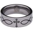 thumbnail image 2 of Orthodox Tungsten Carbide Ring, 2 of 9