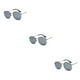 thumbnail image 2 of Gafas de Sol Minnieouse Hexagonales de Moda Montura Ligera Lentes Polarizadas Unisex Plateado Blanco Type1 NO1, 2 of 6