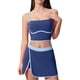 thumbnail image 1 of Conjunto de Dos Piezas para las Mujeres Verano Plus Tamaño Suelto Pantalones Cortos Sling Dos Piezas con Correa Ajustable Crop Top Y Falda Lateral-Hendidura, 1 of 8