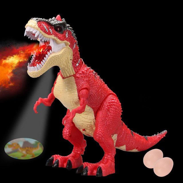 Juguete de dinosaurio que respira fuego juguetes de dinosaurio luz LED Control remoto proyección de huevo simulado dinosaurios mecánicos que respiran fuego juguete para ANGGREK Otros