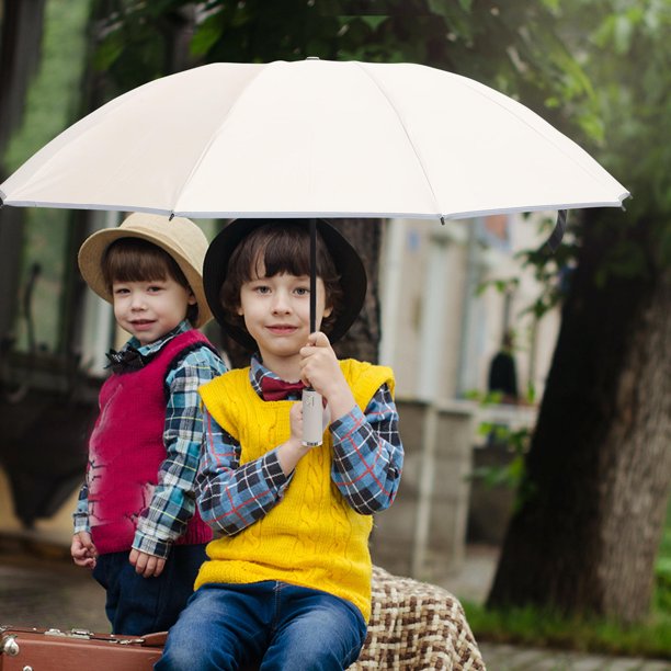 unbranded Parasol Portátil Beige Con Protección Uv Y Plegable Ideal Para Viajes
