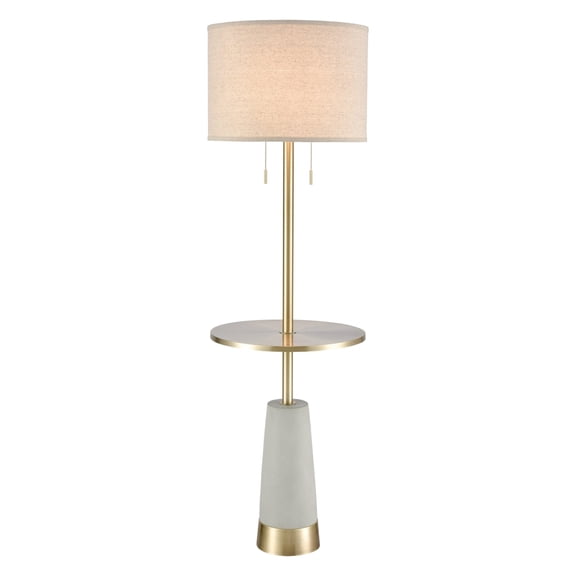 Elk Home Below the Surface 63-Inch Tall 2-Light Floor Lamp in Gray Polished Concrete