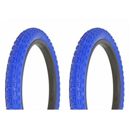 Tire set. 2 Tires. Two Tires Duro 18" x 2.125" Blue/Blue Side Wall HF-143G.