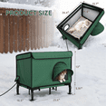 thumbnail image 2 of Erinnyees Heated 3-in-1 Weatherproof Cat Shelter, Large Insulated Outdoor House with Safe Exit for Feral & Barn Cats, 2 of 7
