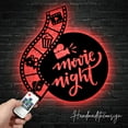 thumbnail image 2 of Handmadetneonsign Custom Movie Night Metal Wall Art with LED Light - Movie Night Theater Metal Sign, 2 of 5