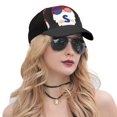 thumbnail image 5 of Naloa 4th of July Gnomes Adult adjustable Print Baseball Hat, Patchwork curved brim baseball capfor Men and Women, One Size, 5 of 5