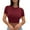Wine, variant on yillto Crop Top for Womens Short Sleeve Crew Neck Slim Cute Shirts Casual Basic Layer Workout Tee
