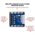 thumbnail image 1 of Placa de Ruptura de Fuente de AlimentacióN ATX de 20 Pines/24 Pines Placa Adaptadora de Fuente de AlimentacióN de Chasis de Escritorio de Carga USB de 5V/2A,A, 1 of 5