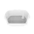 thumbnail image 1 of Methold Removable Dog Potty Tray Keep Floors Protection Clean with Wall Suministros para perros Gris blanco METRO, 1 of 5