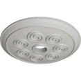 thumbnail image 3 of Ekena Millwork 25 1/4"OD x 4"ID x 2"P Spiral Ceiling Medallion (Fits Canopies up to 4"), Hand-Painted Ultra Pure White, 3 of 6