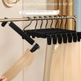 thumbnail image 3 of Durable Home Dormitory Non-slip Pants Skirt Underwear Socks Stretchable Hook Hanger Non-trace Clothes Hanger Wardrobe Storage Organiser Upgrade Bearing BLUE, 3 of 8